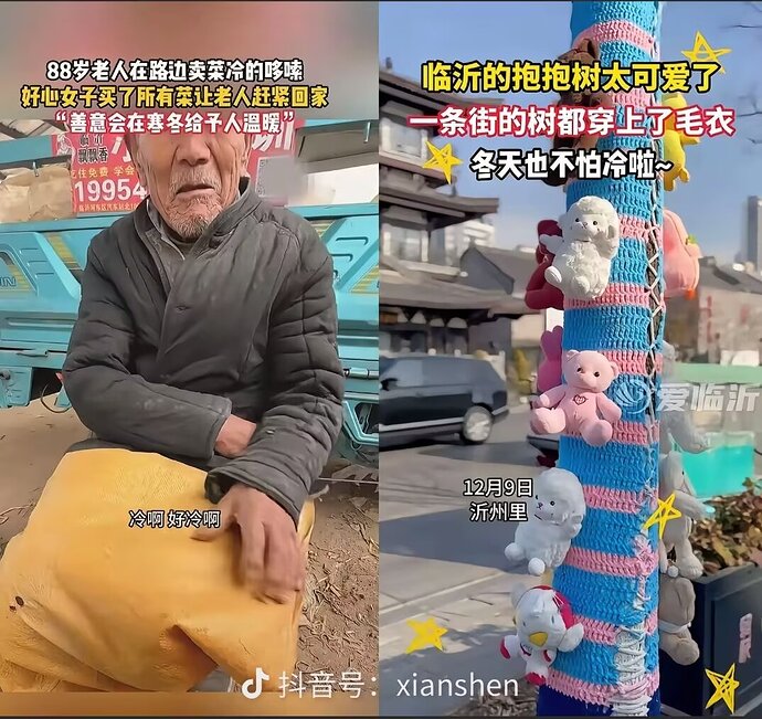 Road with frozen bones