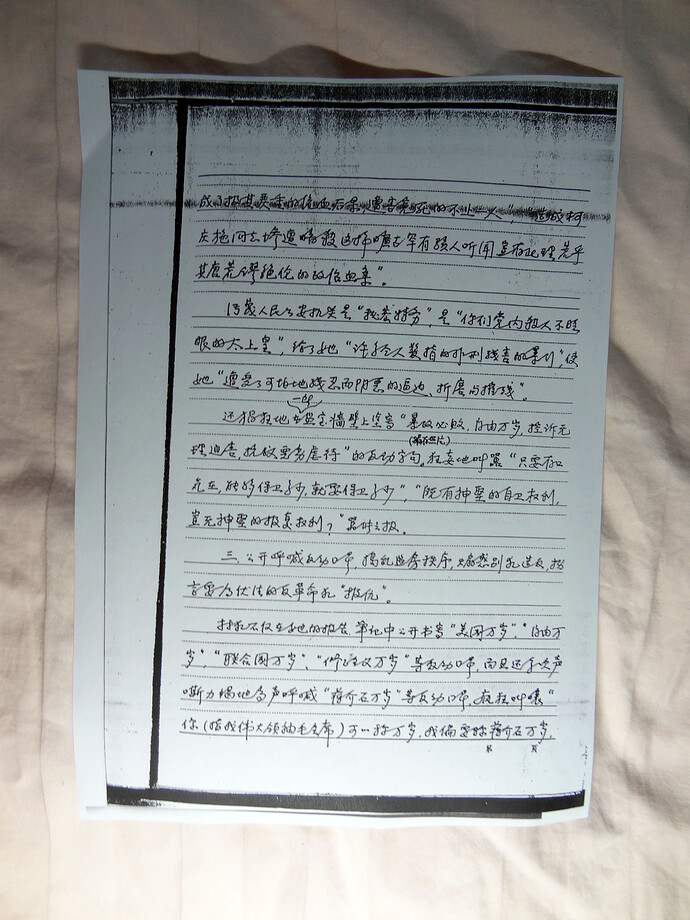 《林昭案加刑材料摘录》图片（5）