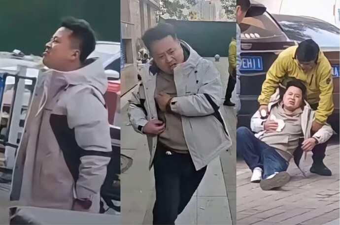 倒地的白衣狗站长