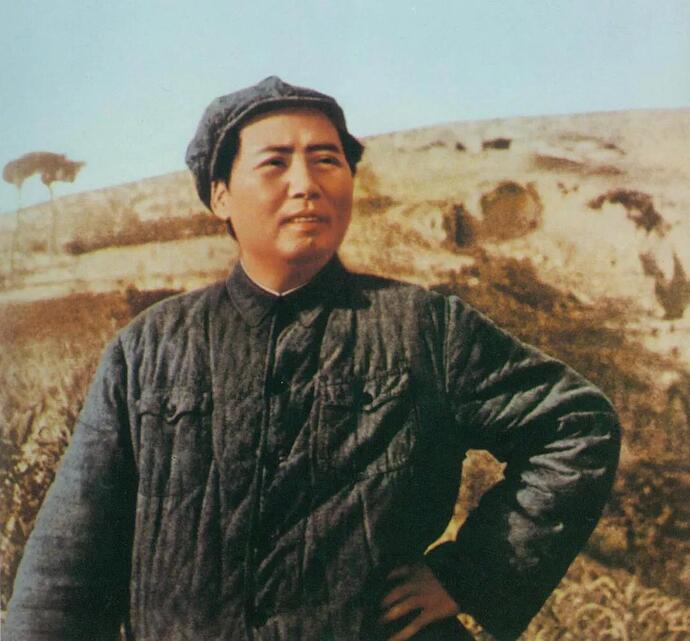 Chairman Mao during the Liberation War