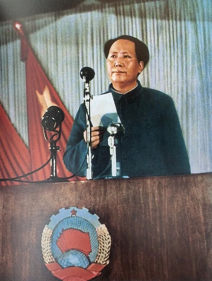 "The Chinese people have stood up from now on!"