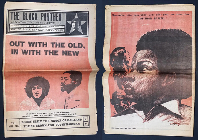 “Bidding farewell to the old and welcoming the new” — News of Bobby Silver’s candidacy published in the Black Panther Party publication