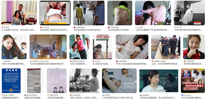 News of Chinese girls being sexually assaulted in the dark Chinese society is everywhere