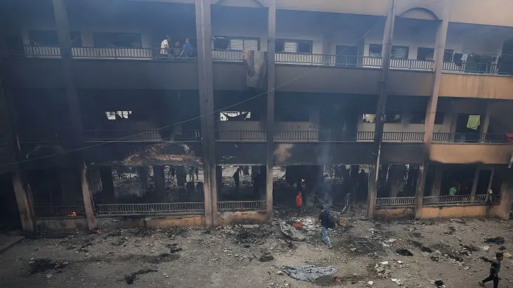 Gaza schools bombed by Israeli military